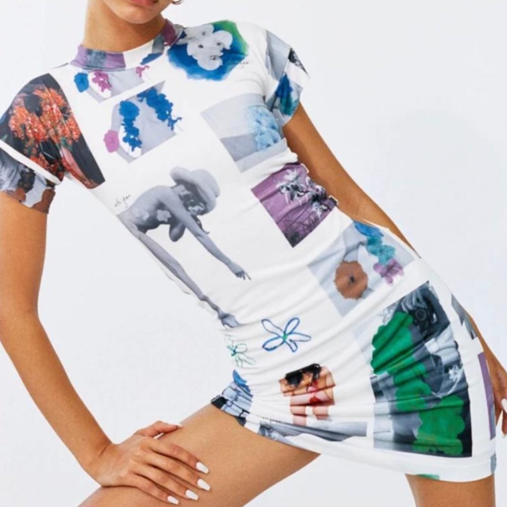 With Jean Lovers Dress in Floral Mimicry